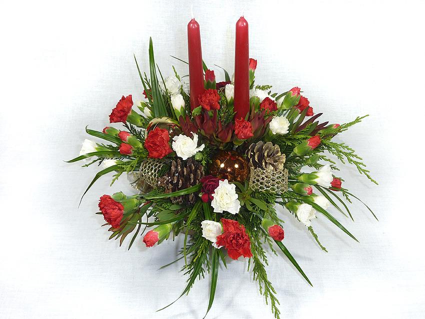 Christmas Flowers Centrepiece